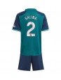 Arsenal William Saliba #2 Alternativní dres pro děti 2023-24 Krátký Rukáv (+ trenýrky)